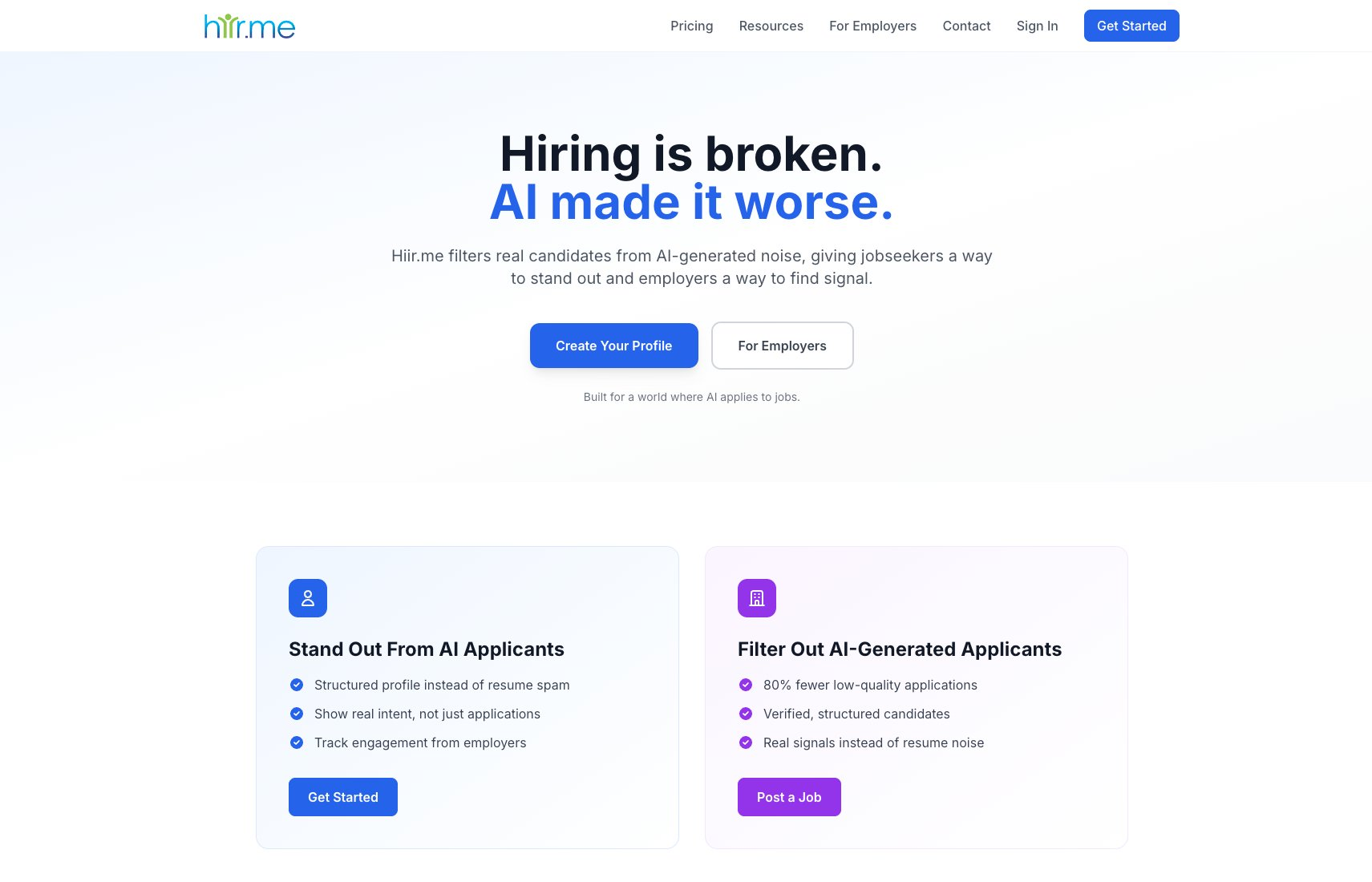hiir.me website screenshot