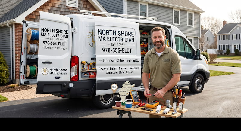 North Shore MA contractor at a job site — why contractors need a website to win local jobs
